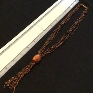 Glass bead necklace